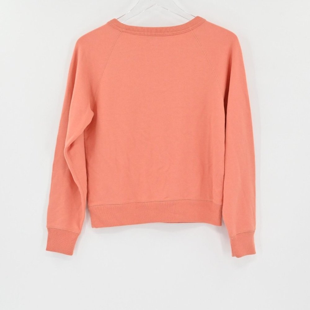 EVERLANE Womens Coral Orange Crewneck Sweatshirt Athleisure Loungewear Size XS - Picture 5 of 8